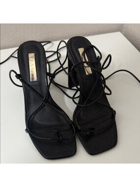 Billini Black Strappy Heels